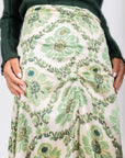 Sylvie Skirt (Green Flower)
