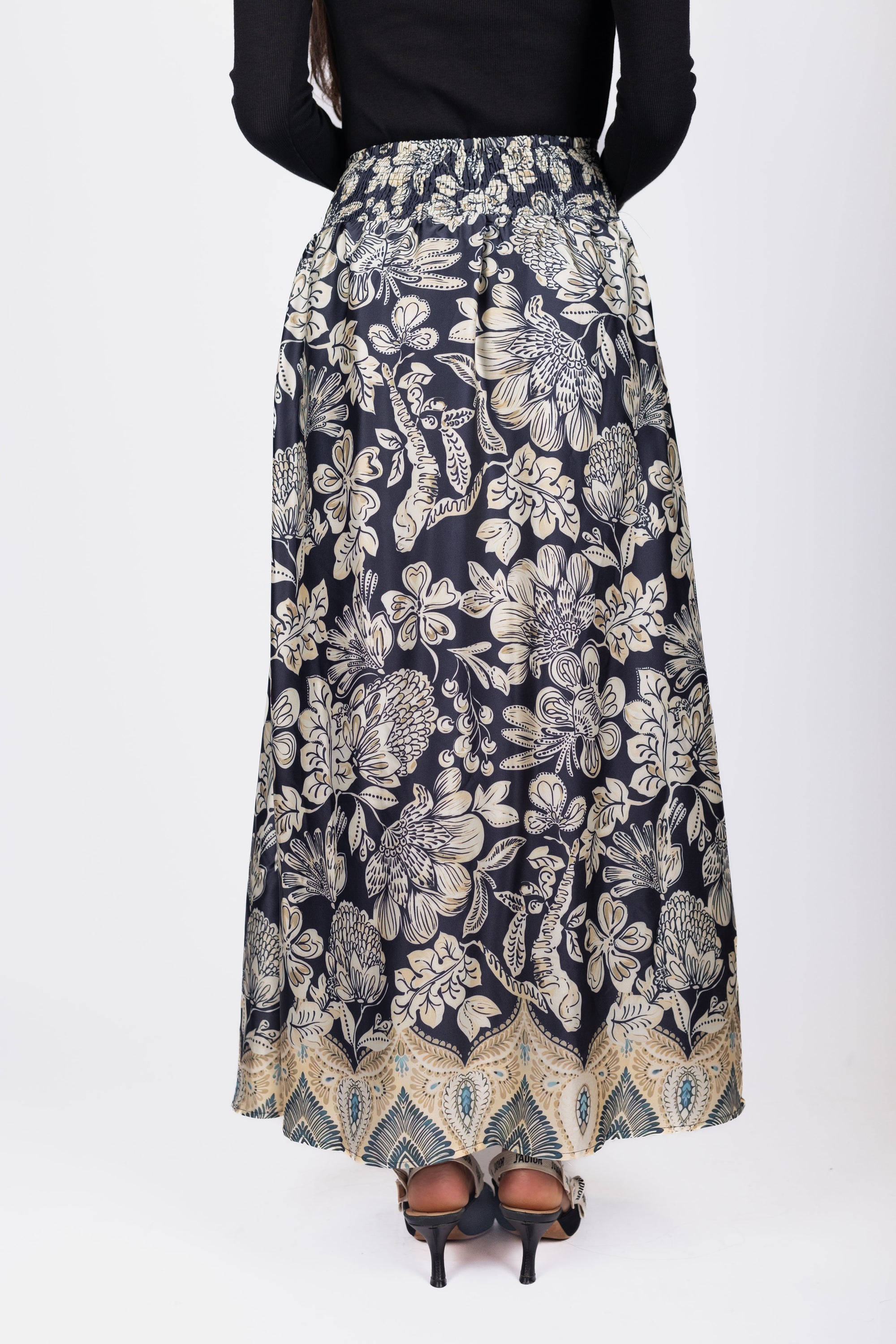 Josephine Skirt (Navy Pattern)