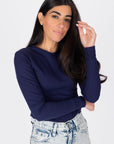 Romi Top Long Sleeve (Navy)