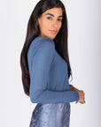 Phoebe Tee (Deep Navy)