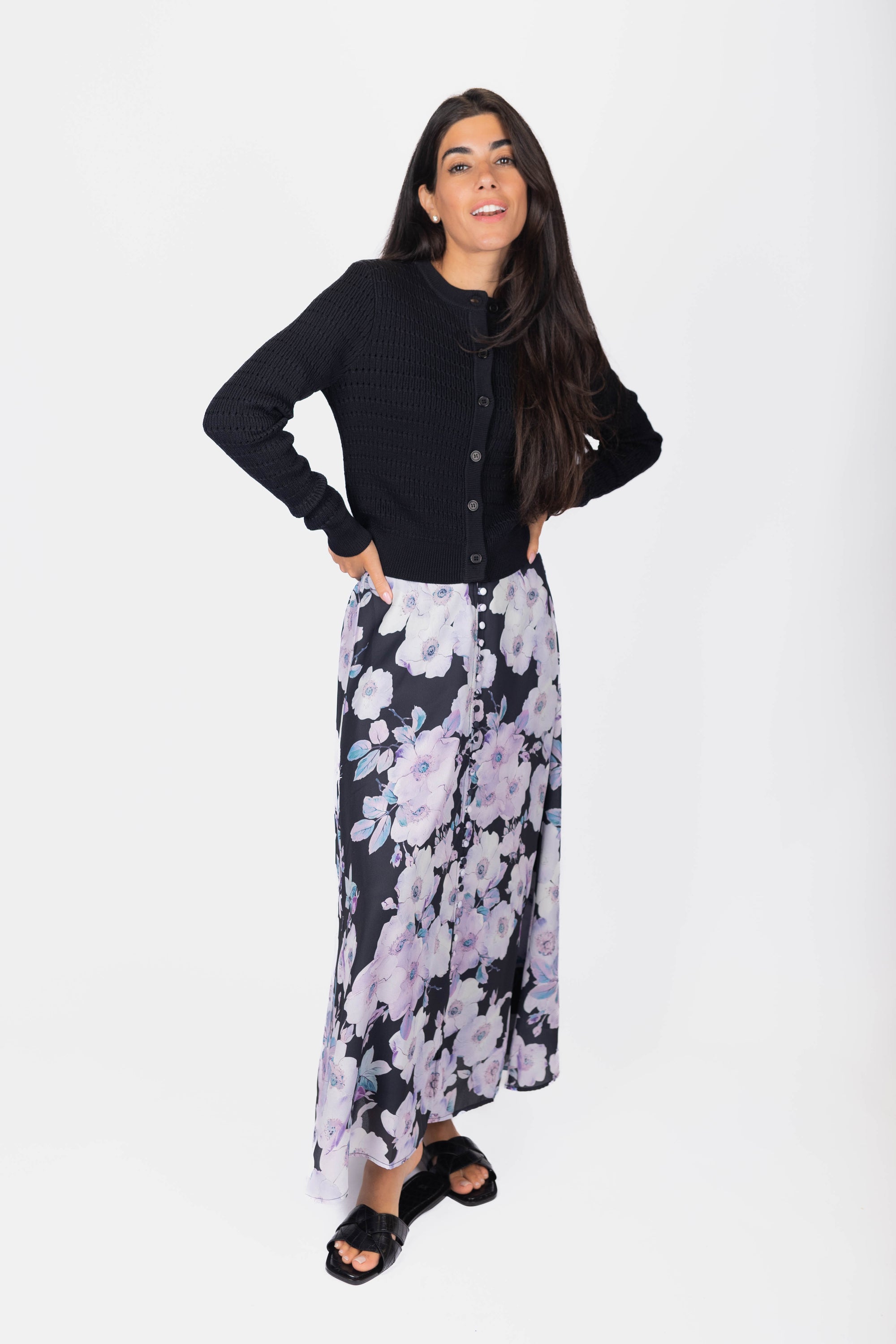 Josephine Skirt (Black Ground)