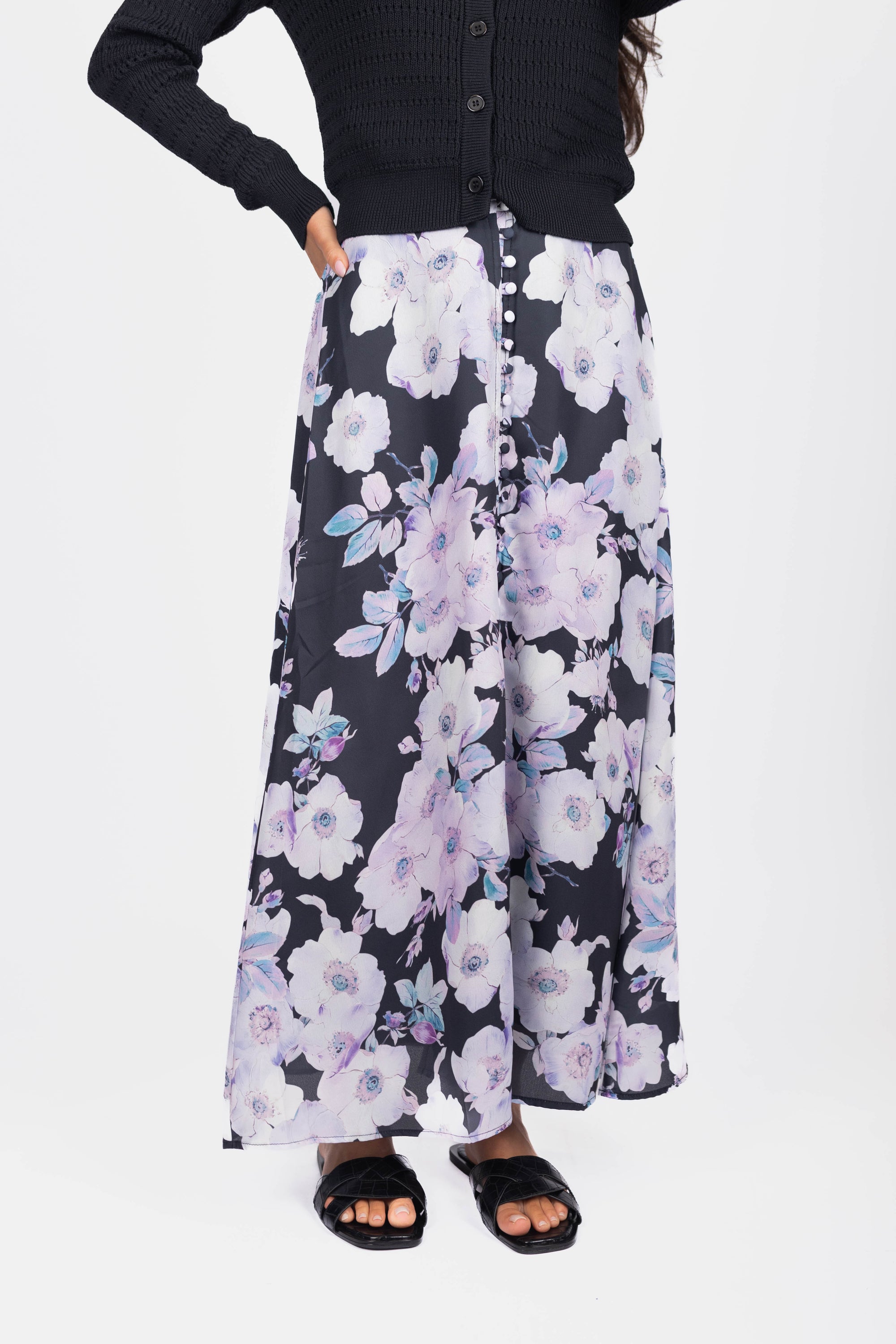 Josephine Skirt (Black Ground)