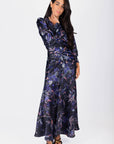 Audrey Dress Long Sleeve (Black Pattern)