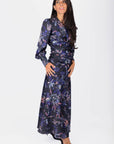 Audrey Dress Long Sleeve (Black Pattern)