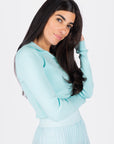 Bailey Top (Aqua Blue)