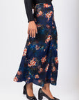 Sylvie Skirt (Blue/Red)