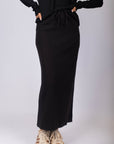Callie Ribbed Skirt (Black)