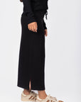 Callie Ribbed Skirt (Black)