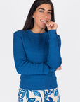 PAIGE TOP (TEAL BLUE)