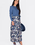 LEILA SKIRT (BLUE MULTI)