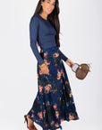 Adriana Skirt (Blue/Red)