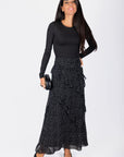Laurel Skirt (Black Polka Dot)