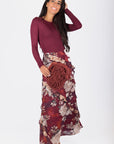 Laurel Skirt (Burgundy)
