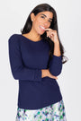Romi Tee 3/4 Sleeve (Navy)