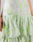 Gia Skirt (Green Flower)