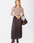 Bria Skirt (Dark Brown)