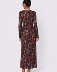 Mylah Dress (Purple Pattern)