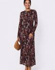 Mylah Dress (Purple Pattern)
