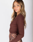Fiora Cardigan (Dark Brown)