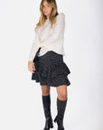 Tessa Skirt 20" (Black Polka Dot)