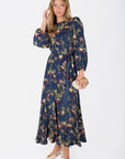 Catherine Dress 53" (Navy Pattern)