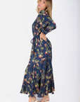 Catherine Dress 53" (Navy Pattern)