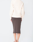 FALL SUPREME MIDI SKIRT (Graphite)-FINAL SALE
