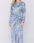 SYDNEY DRESS (BLUE/GRAY)