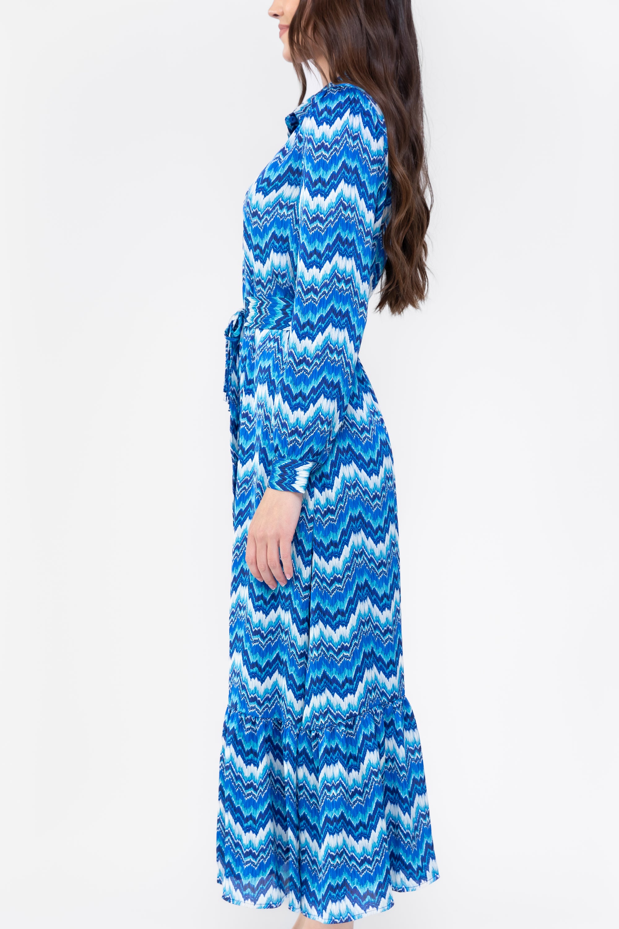 LEXI DRESS (BLUE PATTERN)
