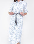 NATALIE DRESS (WHITE/BLUE)