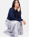 ADRIANA SKIRT (GREY/BLUE) - Skirt - Yakira Bella