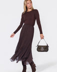 Aimee Skirt (Dark Brown) - Skirt - Yakira Bella