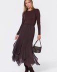 Aimee Skirt (Dark Brown) - Skirt - Yakira Bella