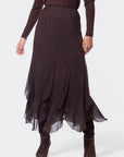 Aimee Skirt (Dark Brown) - Skirt - Yakira Bella