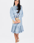 ALEX DRESS 41" (CHAMBRAY) - Dress - Yakira Bella