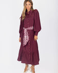 Alex Dress 53" (Burgundy) - Dress - Yakira Bella