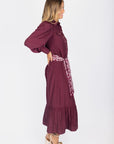 Alex Dress 53" (Burgundy) - Dress - Yakira Bella