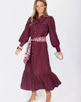 Alex Dress 53" (Burgundy) - Dress - Yakira Bella