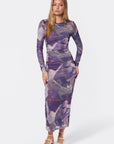 Alia Dress (Burgundy Multi) - Dress - Yakira Bella