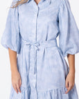Allie Dress Short Sleeve 41" (Light Blue) - Dress - Yakira Bella