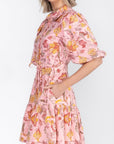 ALLIE DRESS Short Sleeve (PINK) 36" - Dress - Yakira Bella