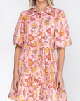 ALLIE DRESS Short Sleeve (PINK) 36" - Dress - Yakira Bella