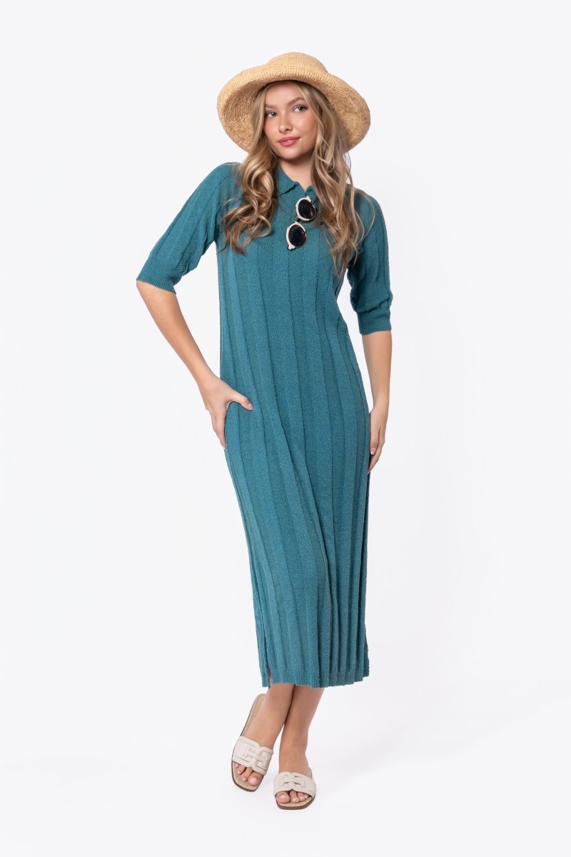 Amara Dress (Teal Green) L Amara Dress (Teal Green) L