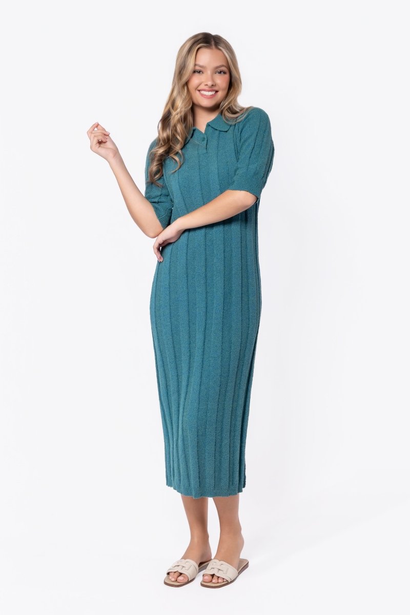 Amara Dress (Teal Green) L