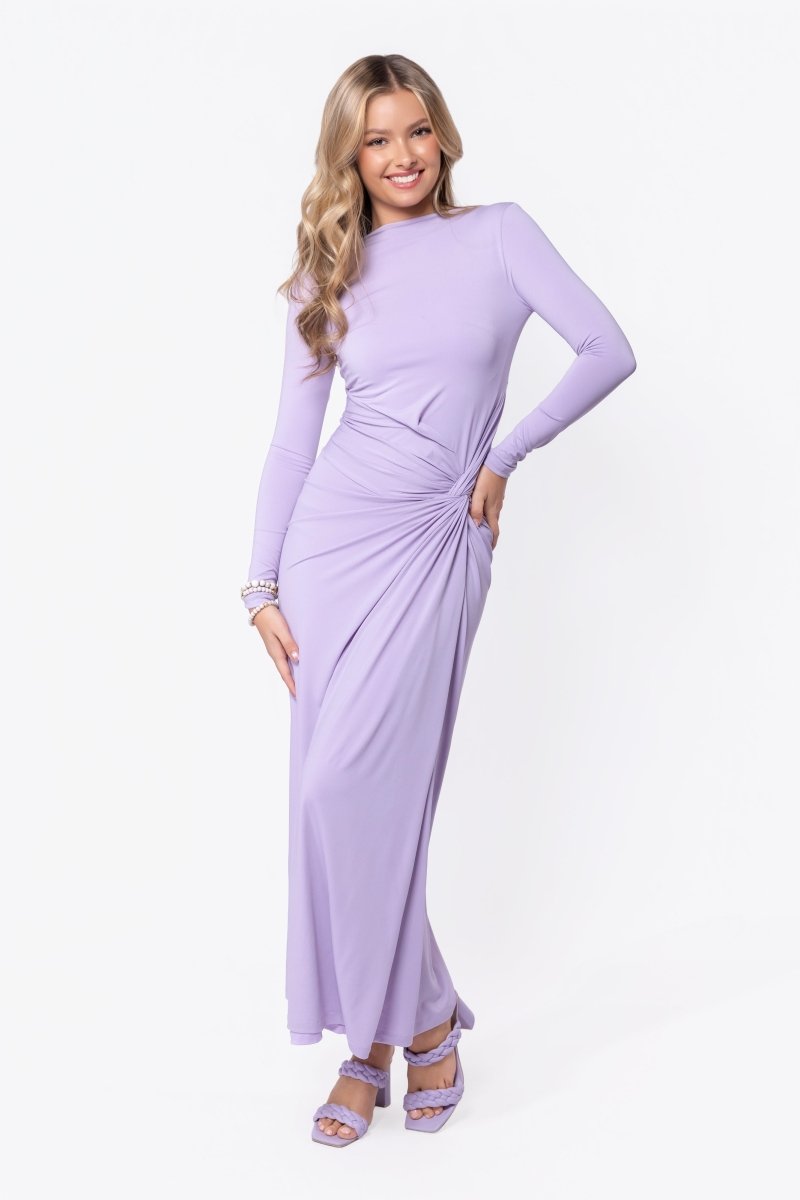 lavender long sleeve dress Amari Dress (Lavender) XS