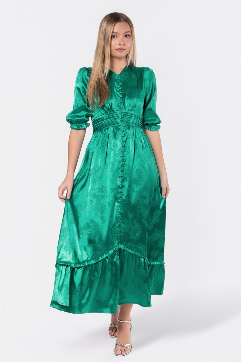 green emerald velvet dress Women's Wabella Mini Dress Mint Green in Size Large by Outcast
