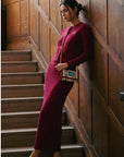 Ania Skirt (Burgundy) - Skirt - Yakira Bella