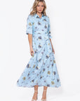 Anika Dress (Blue Flower) - Dress - Yakira Bella