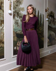 Astra Skirt (Burgundy) - Skirt - Yakira Bella