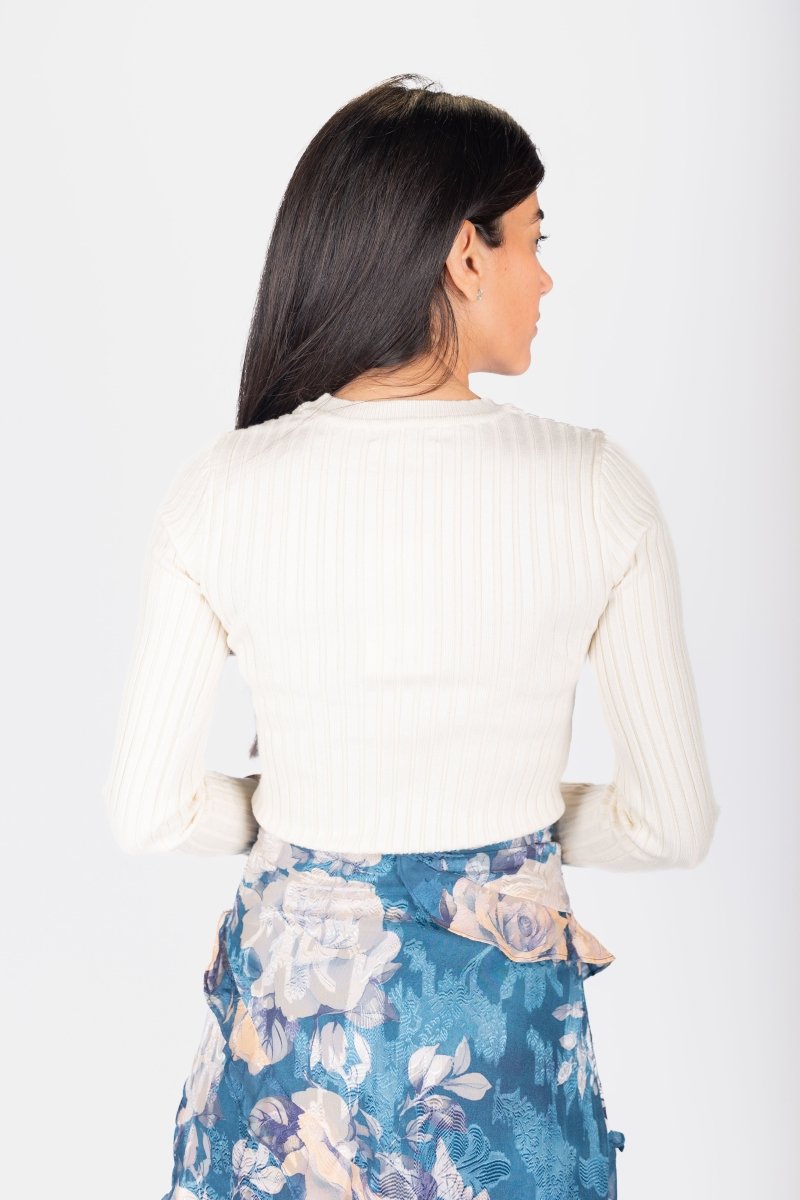 Atara Top (Off White) - Top - Yakira Bella